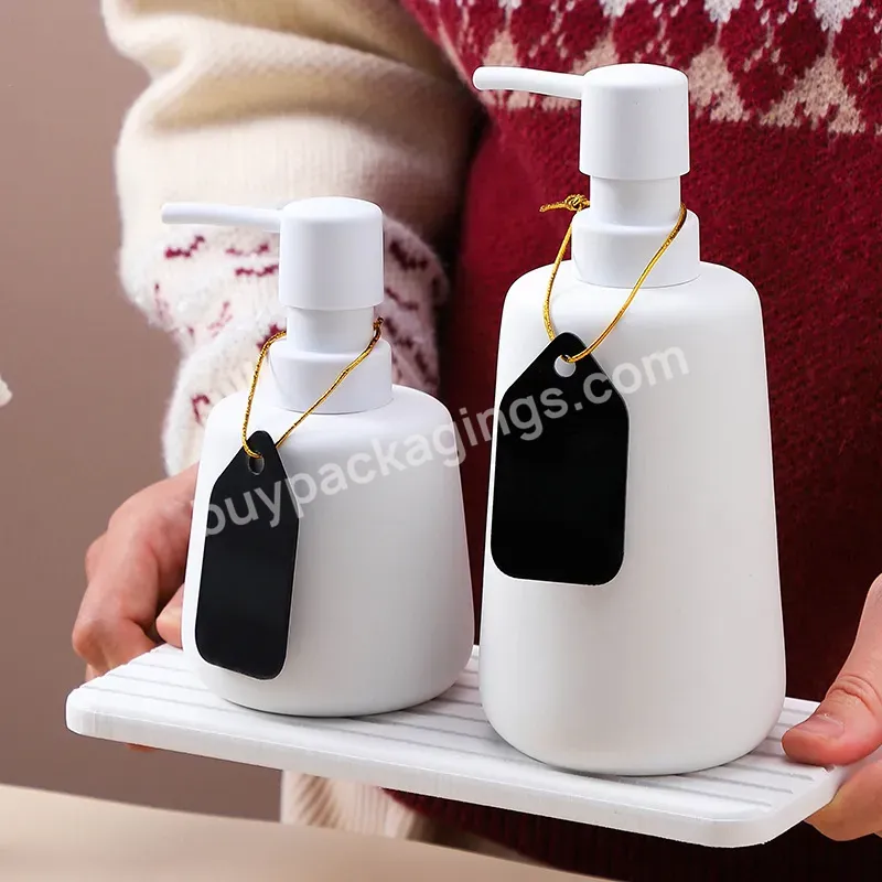 High Quality Pet 300ml 480ml Square Cosmetic Shampoo Conditioner Skincare Plastic Lotion Bottle