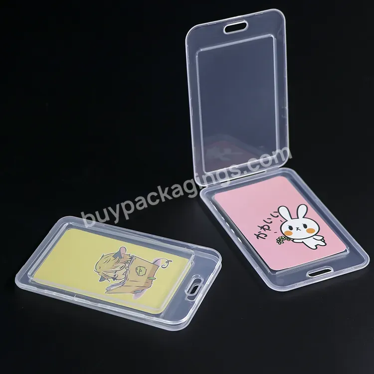 High Quality Plastic Credit Card Holders With Neck Lanyard Cute Cartoon Plastic Bus Card Case Key Holder Ring Business Card Case - Buy Business Card Case,Credit Card Holder,Plastic Card Holders With Neck Lanyard.