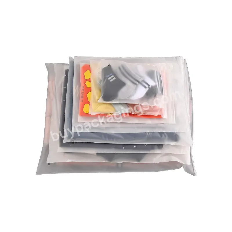 High Quality Plastic Pvc Slider Zipper Bag Plastic Pe Slider Ziplock Bag