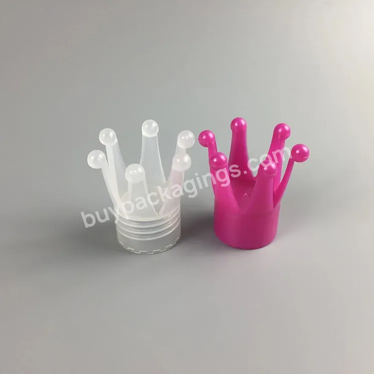 High Quality Plastic Screw Caps Cosmetic Crown Shape Pp Caps 24/410