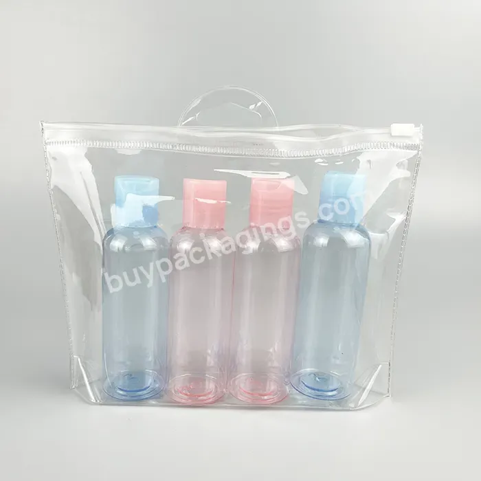 High Quality Plastic Travel Cosmetic Bottle Set For Skin Care Lotion Pet Bottle Set