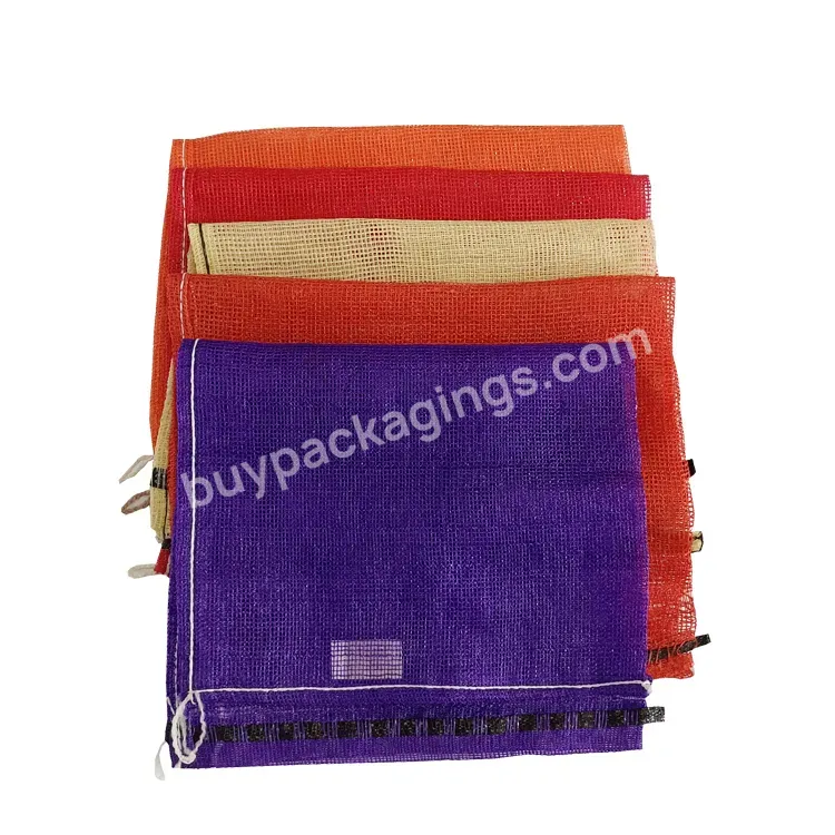 High Quality Polypropylene Raschel Mesh Bag With Drawstring For Vegetable