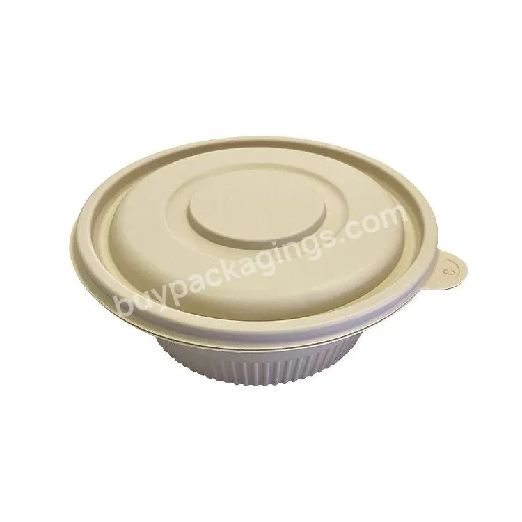 High Quality Pp Corn Starch Wheat Disposable Plastic 550ml 800ml Salad Hot Soup Bowl For Salad With Lid - Buy Pp Disposable Plastic Salad Bowl,Corn Starch Hot Soup Bowl,Custom Plastic Salad Bowl With Lid.