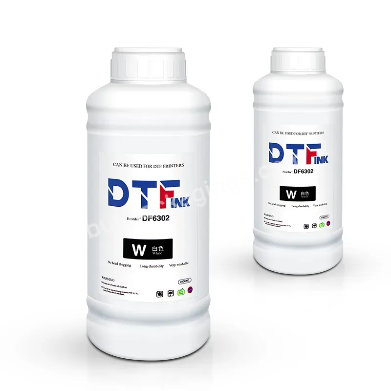 High Quality Premium Dtf Pet Film White Transfer Pigment Dtf Ink 1000ml For A3 Film Rolls Dtf Printer T-shirt Transfer Printing