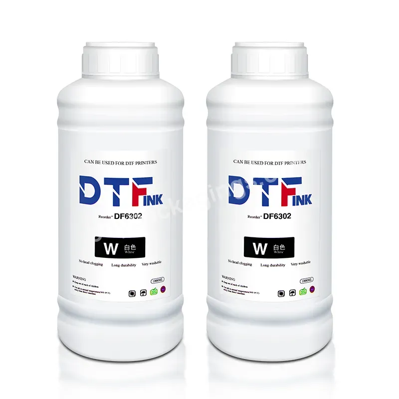 High Quality Premium Dtf Pet Film White Transfer Pigment Dtf Ink 1000ml For A3 Film Rolls Dtf Printer T-shirt Transfer Printing