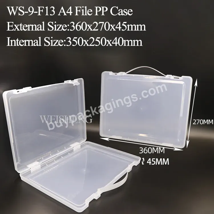 High Quality Print Logo File Folder Storage Boxes A4 Size Plastic Handle Document Box File A4 - Buy Plastic Handle Box,Transparent File Folder,High Quality Box File.