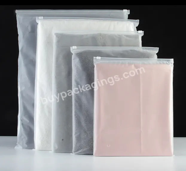 High Quality Printed Pe/cpe Plastic Zip Lock T Shirt Cloth Packaging Bags With Logo Zipper Bags For Clothing Packaging