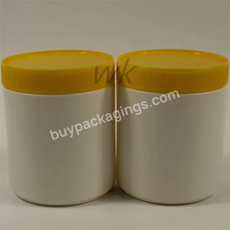 High Quality Protein Powder Plastic Jar Empty Round Medicine Pill Tea Leaf Plastic Jar