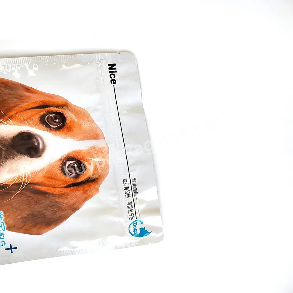 High Quality Resealable Pet Food Packaging Bag Odor-resistant Aluminum Foil Food Packaging Bag