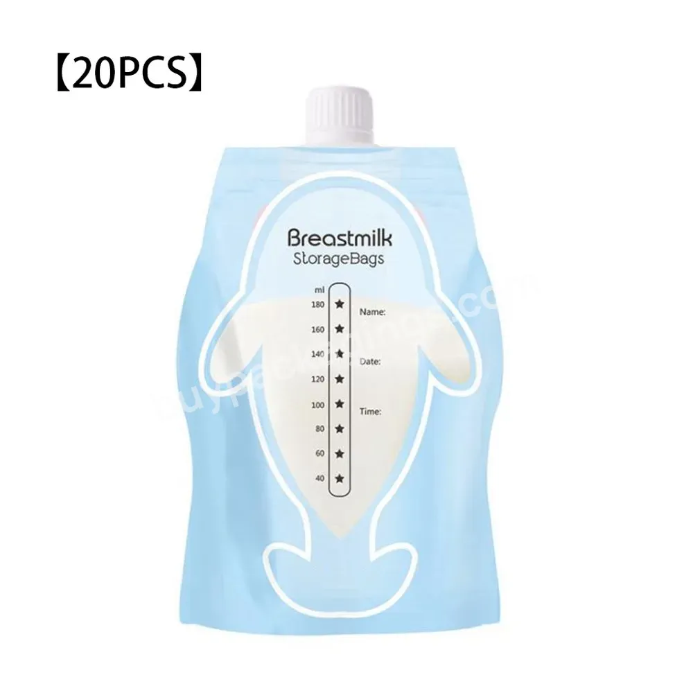 High Quality Reusable Zipper Plastic Stand Up Packaging Baby Food Pouch Breastmilk Breast Milk Storage Bags
