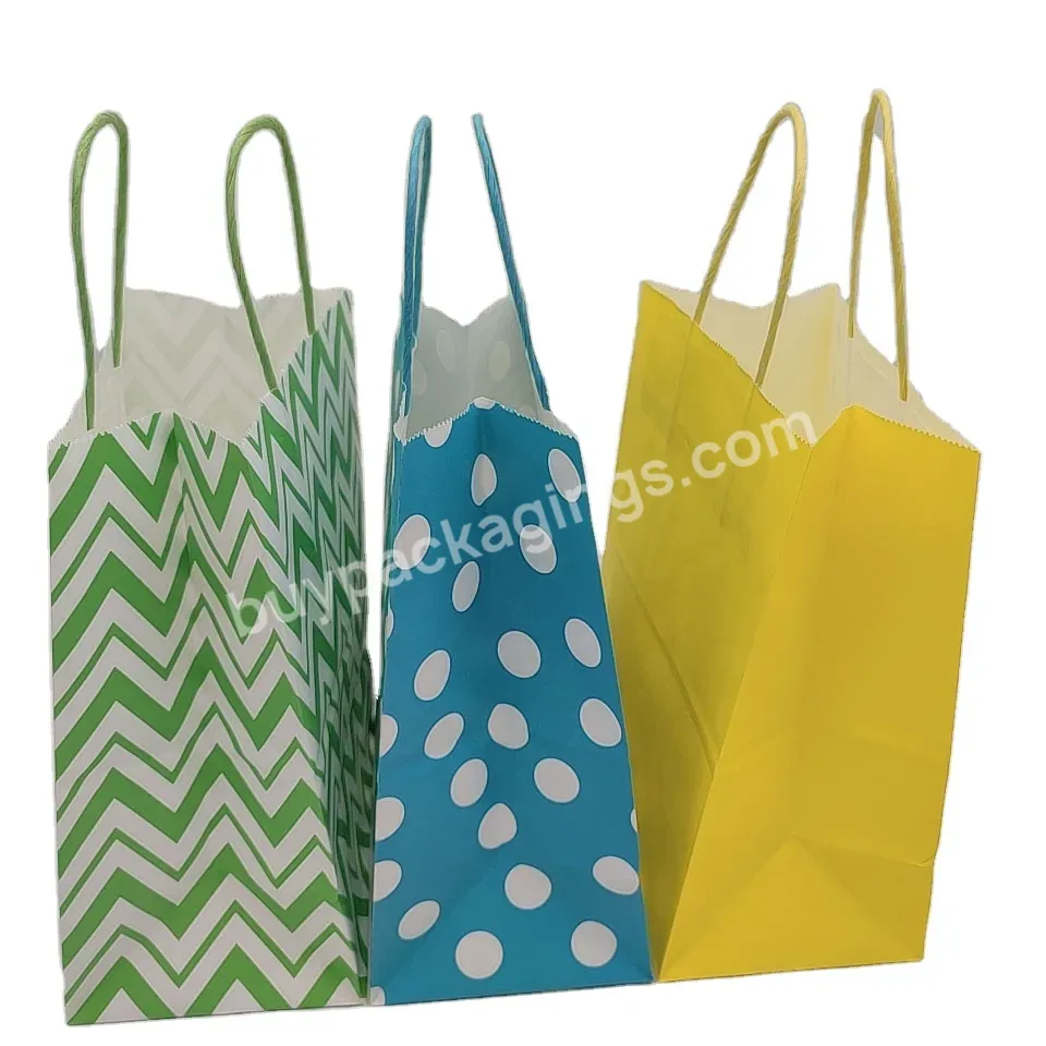 High Quality Shopping Paper Bags With Logo Handle Kraft Paper Bags