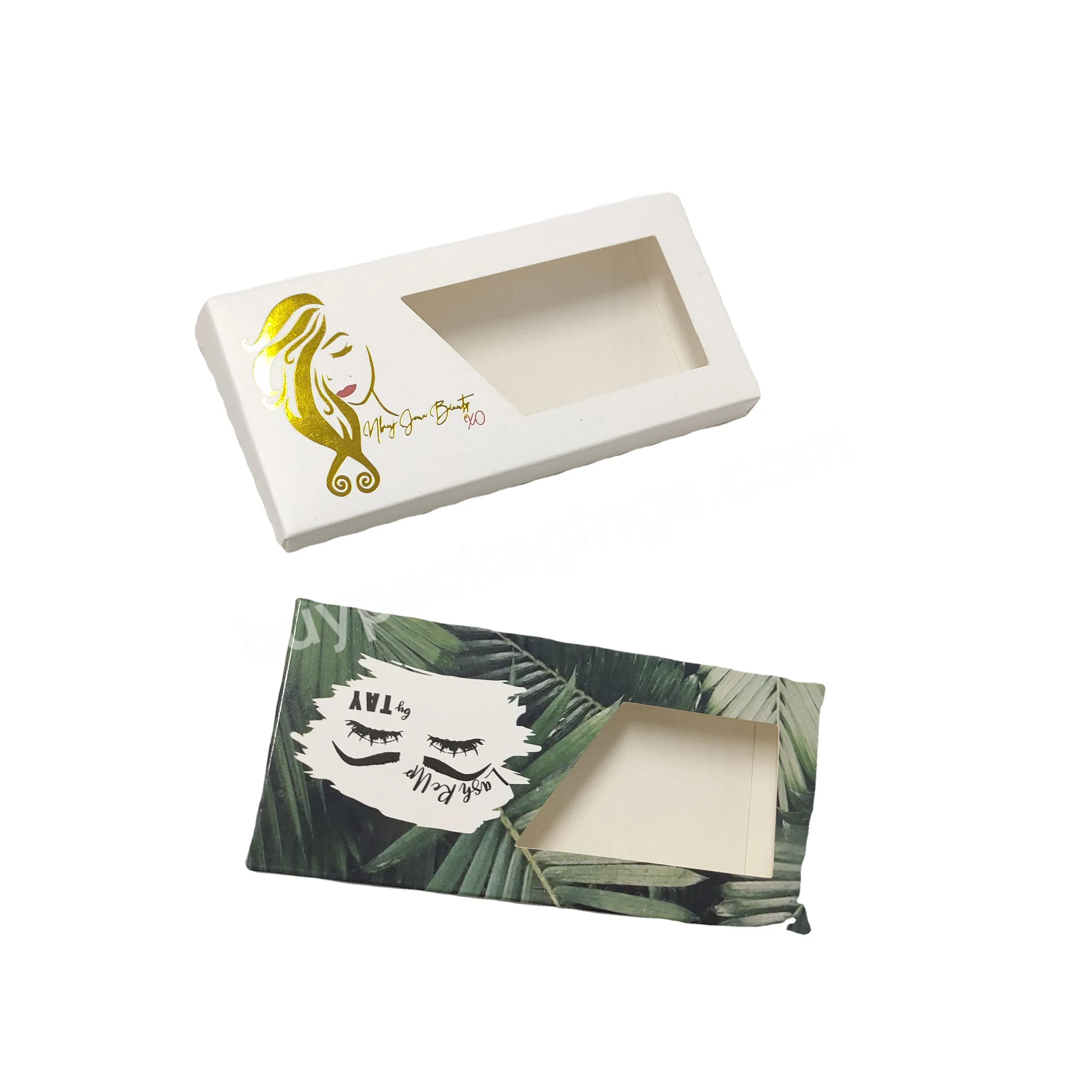 High Quality Simple Eyelash Boxes Custom Logo Packaging For Eyelash Packaging Box