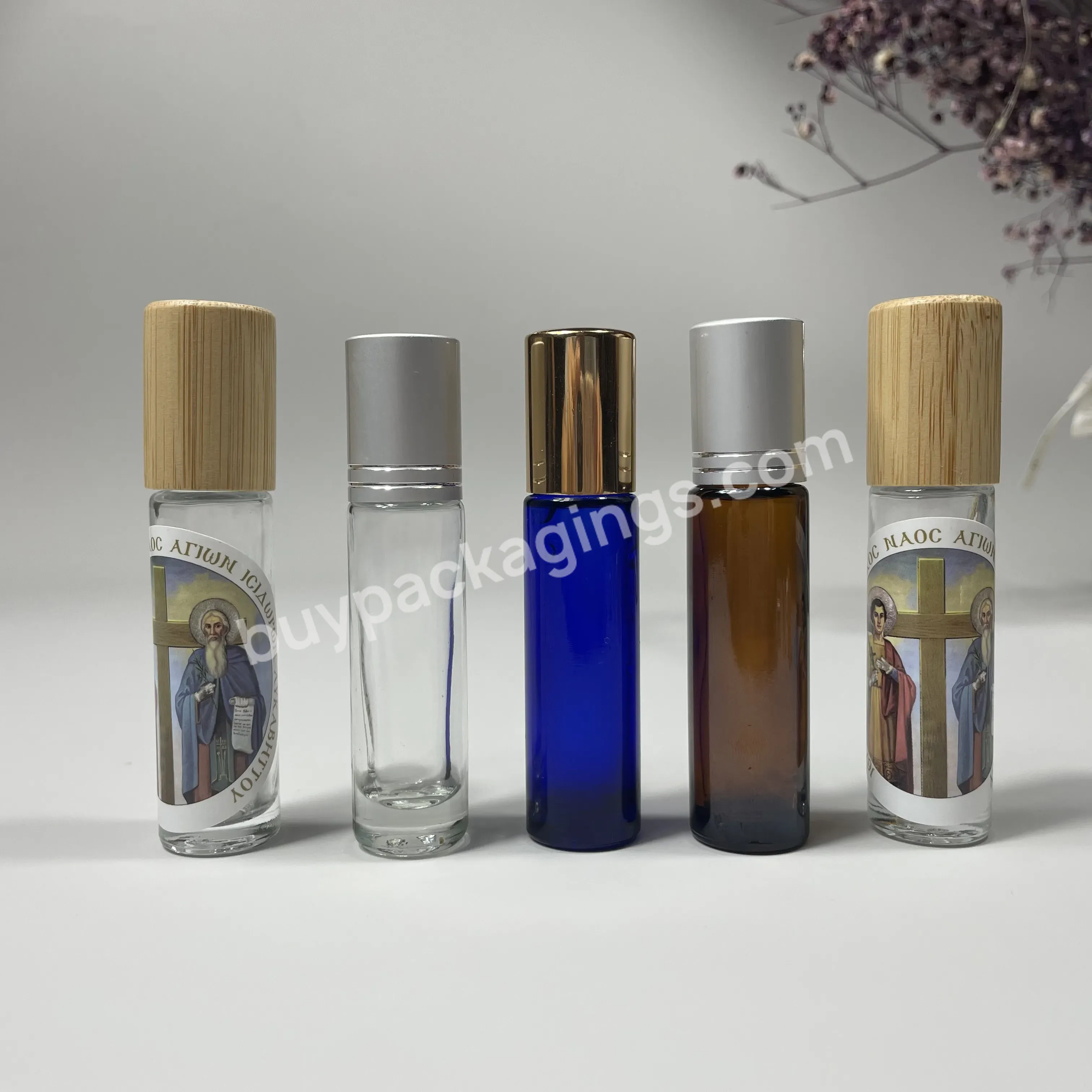 High Quality Skin Care Cosmetic Container 10ml Essential Oil Glass Roll On Bottle Perfume Bottle