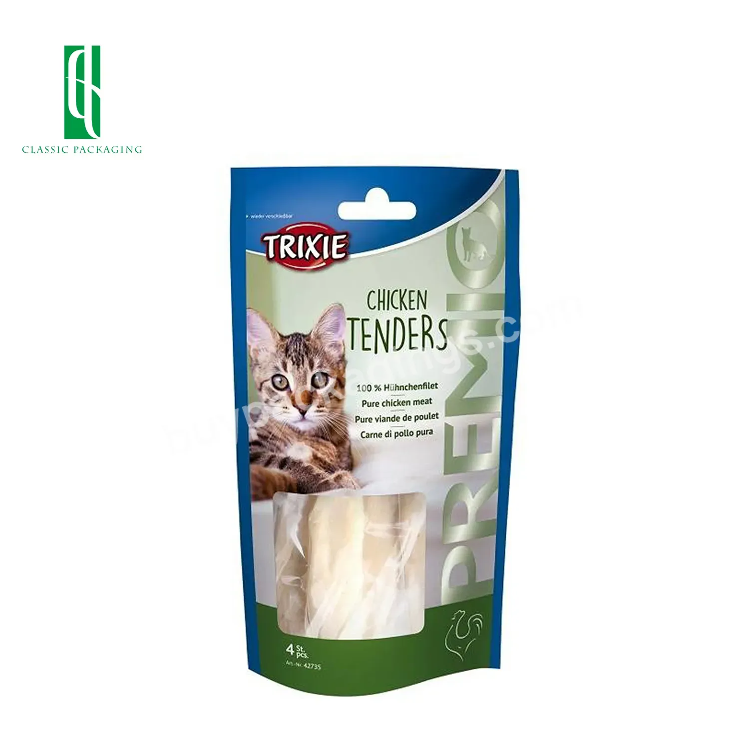 High Quality Smell Proof Sealable Aluminum Foil Plastic Pet Cat Dry And Wet Food Bag