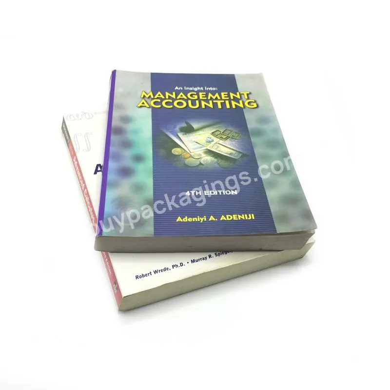 High Quality Soft Cover Textbook French Book Printing Service Offset Printing Full Color Textbook