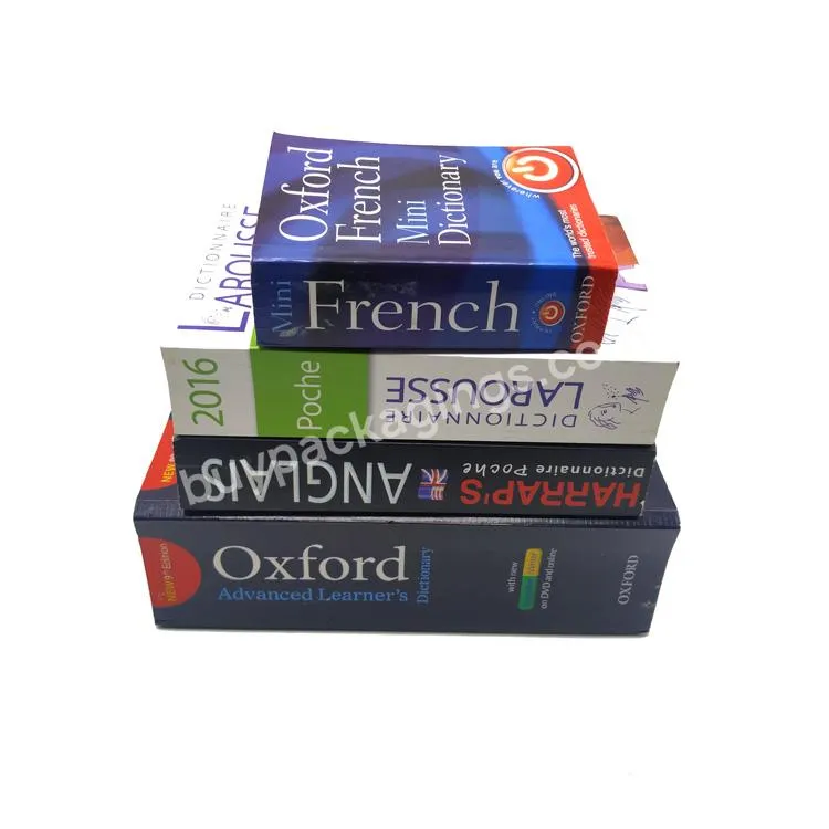 High Quality Soft Cover Waterproof Oxford Dictionary Printing Self Publishing Offset Printing 500pcs Cheap Book Printing CN;GUA