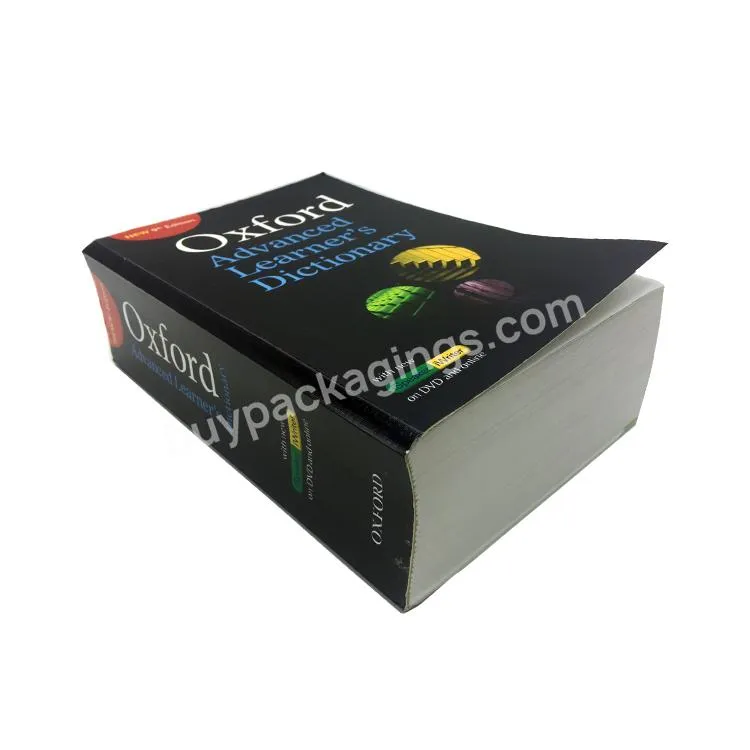 High Quality Soft Cover Waterproof Oxford Dictionary Printing Self Publishing Offset Printing 500pcs Cheap Book Printing CN;GUA