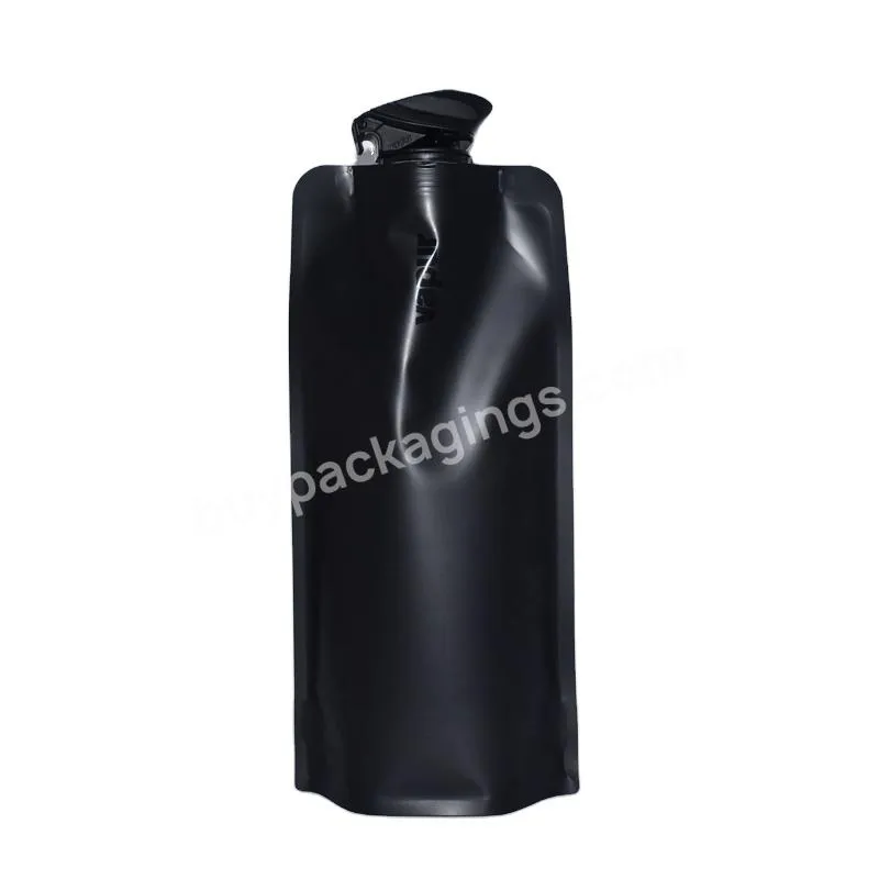 High Quality Sport Portable Folding Drinking Bag Foldable Plastic Bottle Water Bag