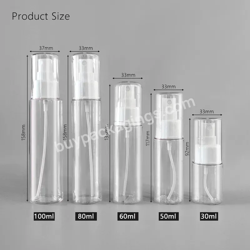 High Quality Spray Bottle Bpa Spray Bottle 100ml Perfume Spray Bottle 30ml 50ml 60ml 80ml