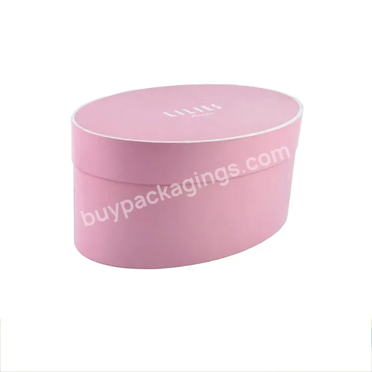 High Quality Strong Oval And Round Shape Fancy Cardboard Paper Box For Gift Packaging Box With Lid