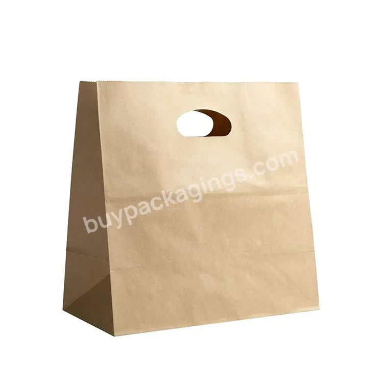 High Quality Take Away Paper Bag Square Paper Bag Bread Packaging Paper Bags Supplier