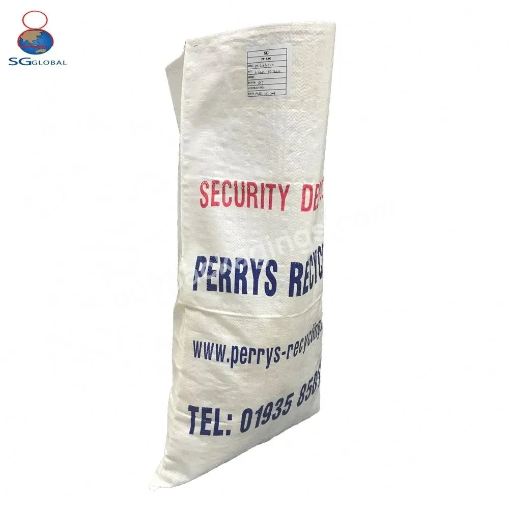 High Quality Transparent 50 Kg Packaging Polypropylene Woven Bag Rice Wheat Salt Seed Sacks