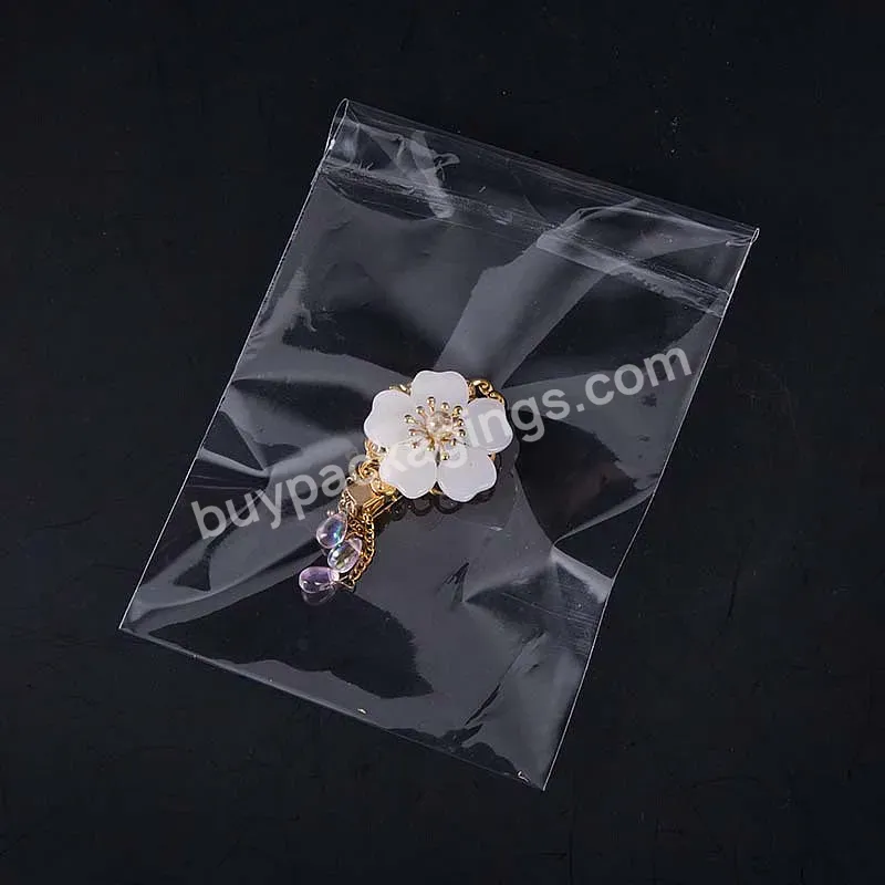 High Quality Transparent Mini Small Plastic Bag Self Adhesive Opp Accessories Jewelry Package Bag