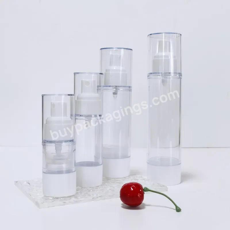 High Quality Transparent Plastic Airless Pump Bottle Lotion Mist Spray Pump Bottle