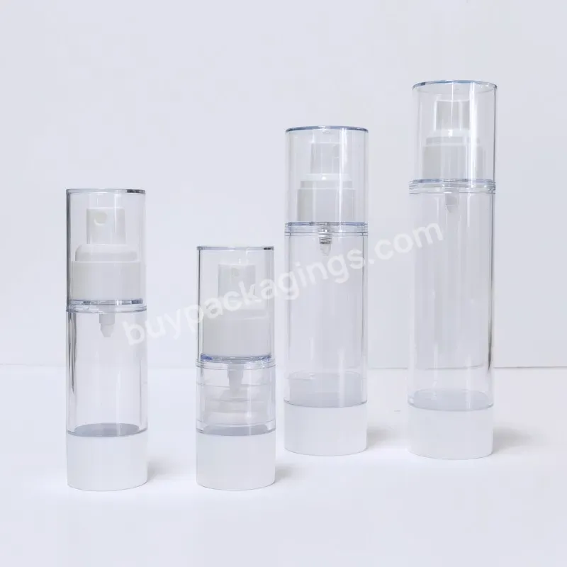 High Quality Transparent Plastic Airless Pump Bottle Lotion Mist Spray Pump Bottle