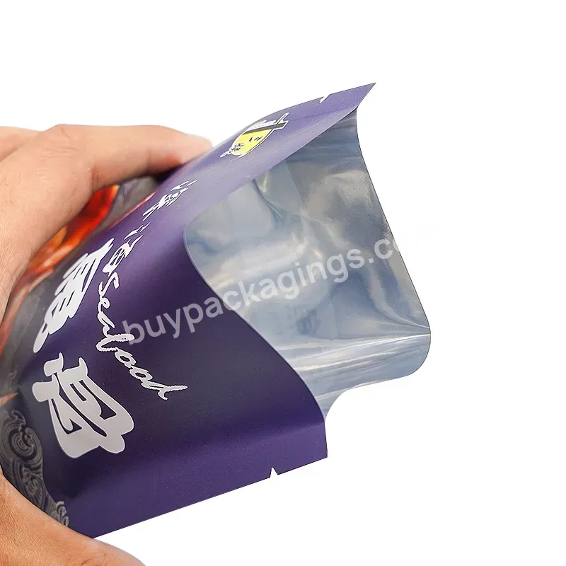 High Quality Waterproof 3 Side Seal Zipper Pouch Bag Custom Logo Packaging