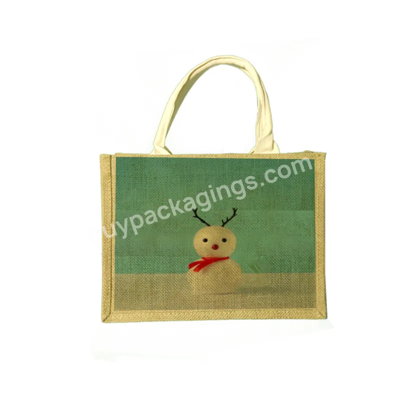 High Quality Waterproof Jute Bag Wholesale Totebag Custom Eco Friendly Shopping Bag Burlap Tote Bag