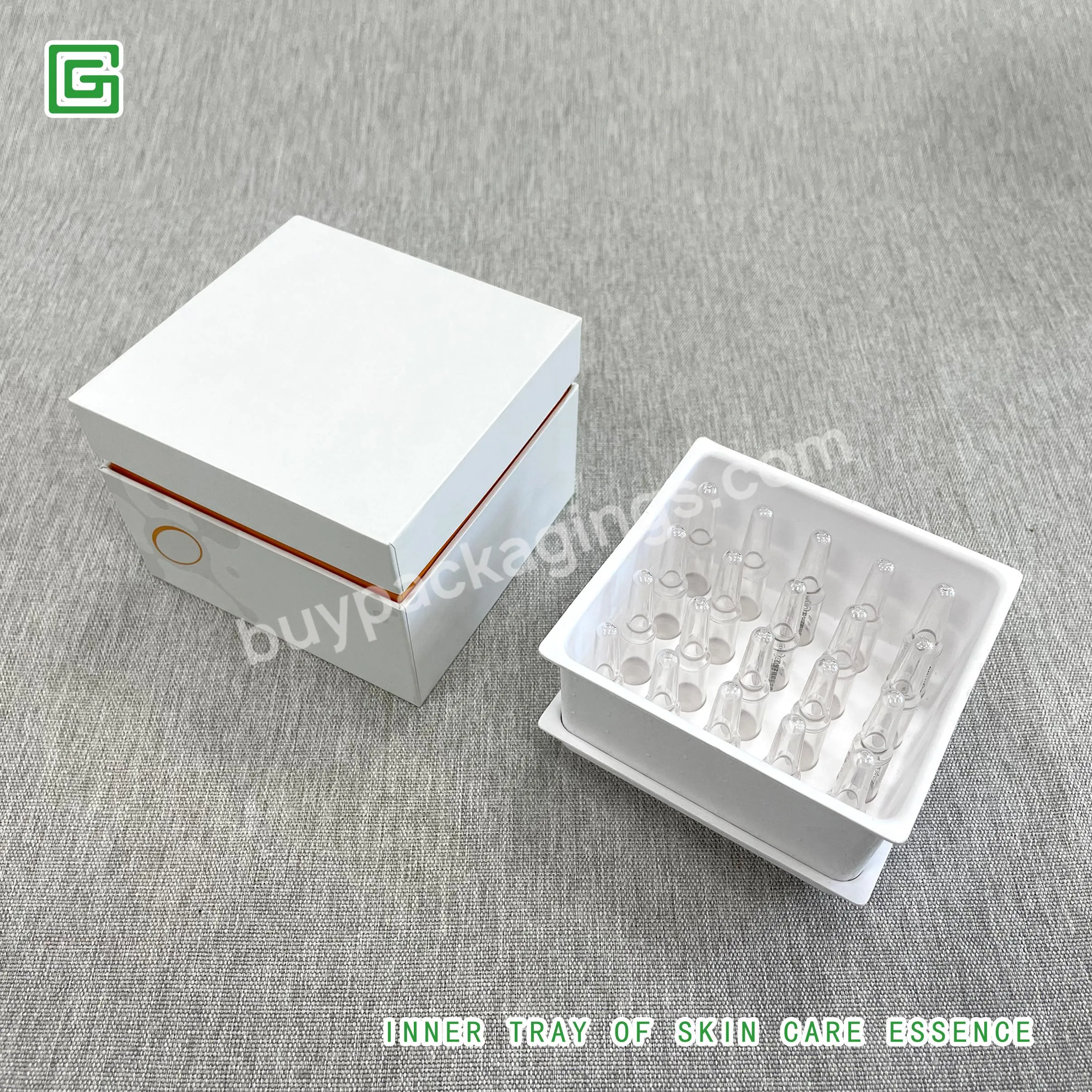 High Quality Wet Press Bagasse Custom Cosmetics Essence Gift Paper Molded Pulp Inner Holder Packaging