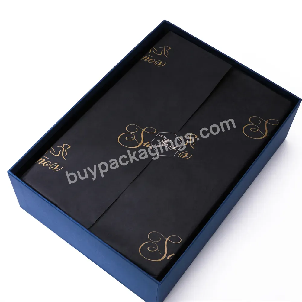 High Quality Wholesale Custom Black Tissue Paper Printed Logo Wrapping Tissue Paper