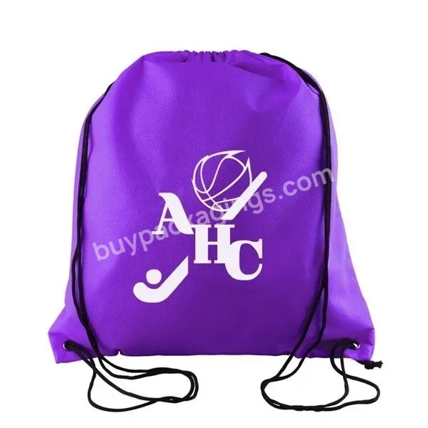 High Quality Wholesale Custom Cheap Drawstring Bag Sport Custom Printed Drawstring Bag Drawstring Bag With Front Zipper Pocket