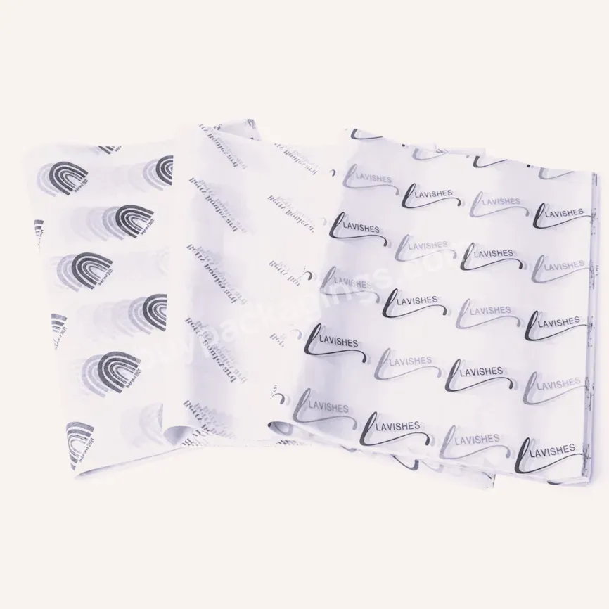 High Quality Wholesale Custom Gift Packing Printed Logo White Wrapping Tissue Paper