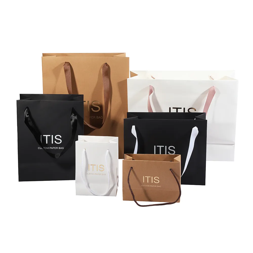 High quality wholesale custom paper bag for gift packaging