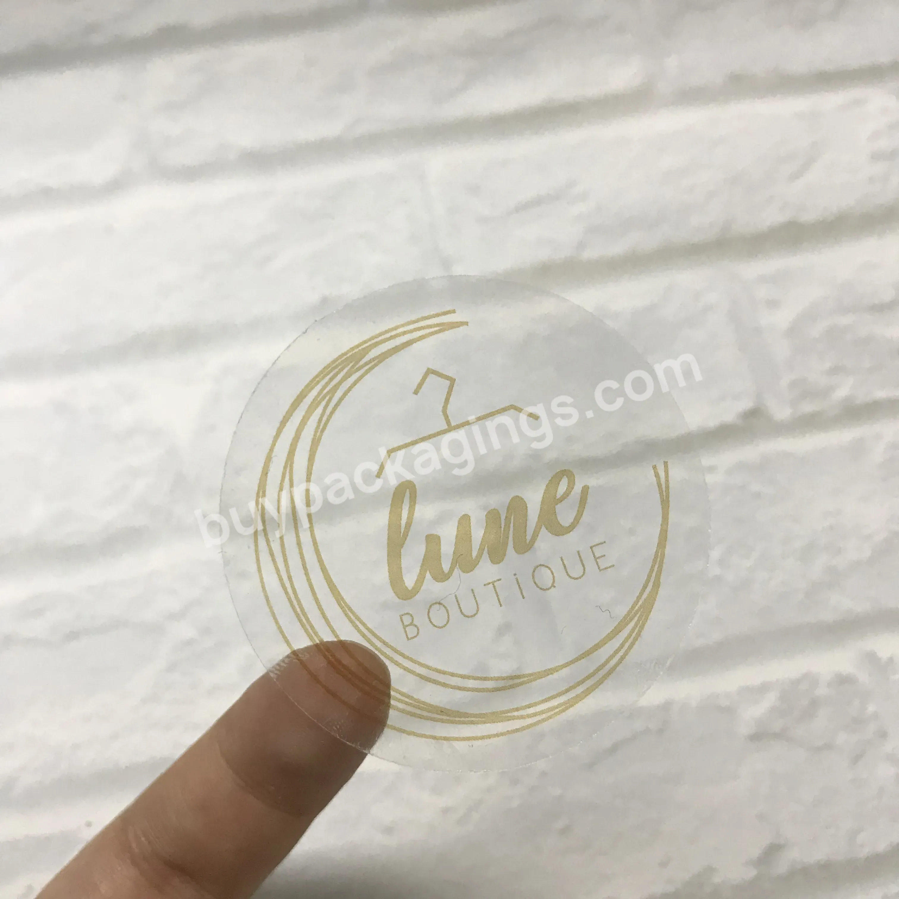 High Quality Wholesale Custom Transparent Eco-friendly Pvc Thank You Stickers Custom Design