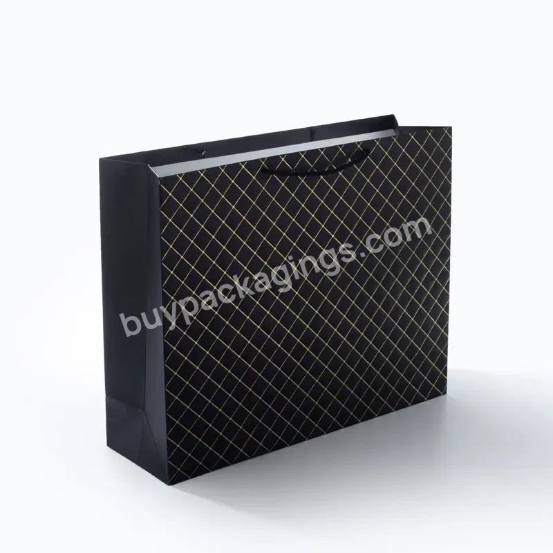 High Quality Wholesale Low Price Custom Logo Printing Cardboard Paper Bag With Ribbon