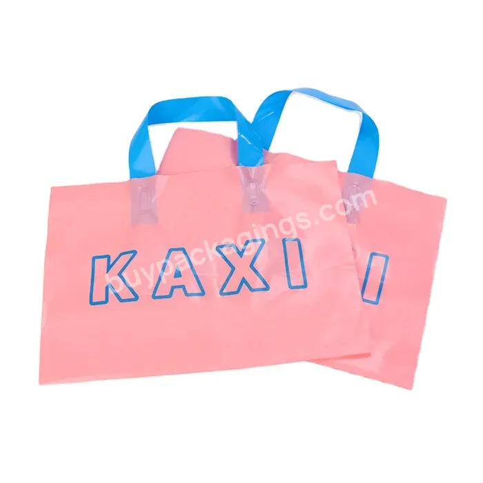 High Quality Wholesale Shopping Plastic Bag With Logo Printing Ldpe Plastic Bag Handle Plastic Bags For Shopping