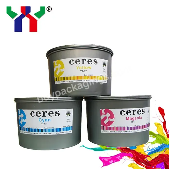 High Quality Yt-02 Quick Dry Soya Sheet-fed Offset Ink,Cmyk 4 Color Offset Printing Ink