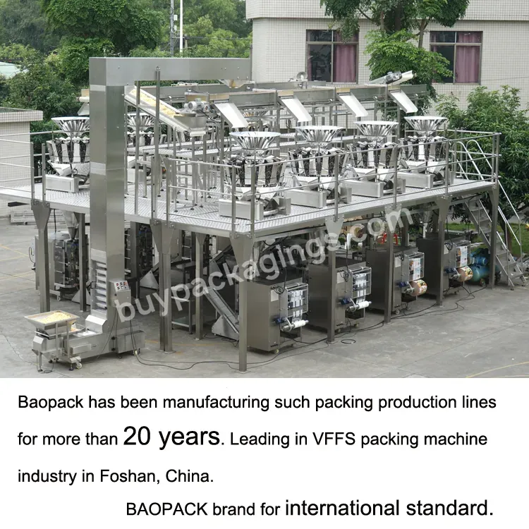 High Speed Full Automatic Foodstuff Pillow Bag Packing System Production Concentrat Vffs Packing Machine Line