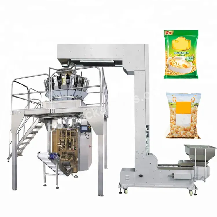 High Speed Multihead Weigher Full Automatic Vertical Weighing And Packing Machine Vffs Weighing Packaging Machine