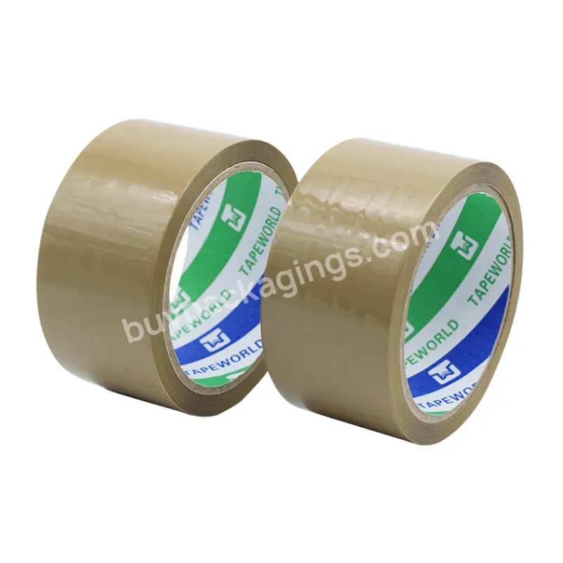 High Tensile Force Strong Adhesive Opp Bopp Brown Tan Packing Tape Bopp Film Teip 48mmx100m