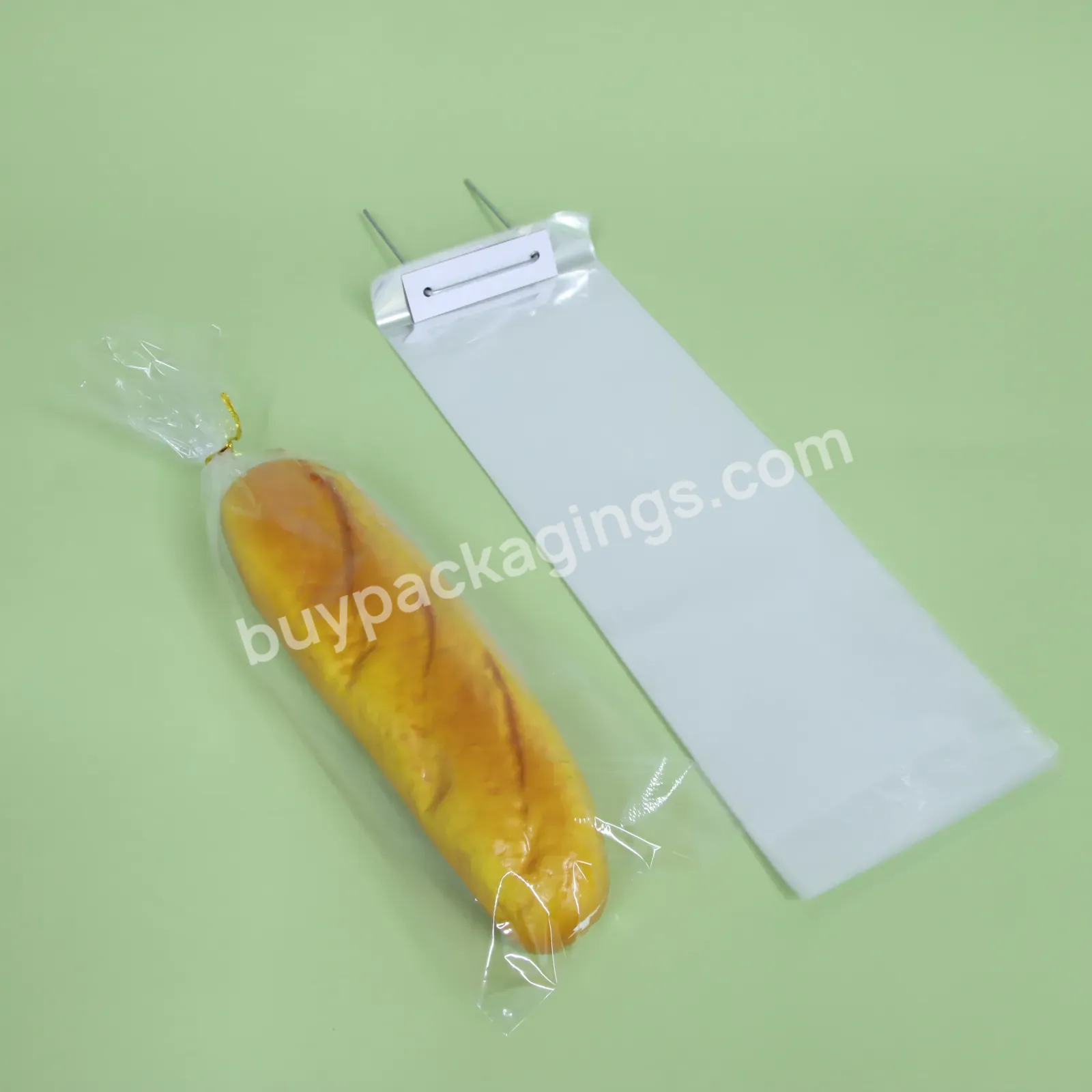 High Transparent Baguette Bread Food Plastic Flat Poly Bag For Packaging Packaging Bags