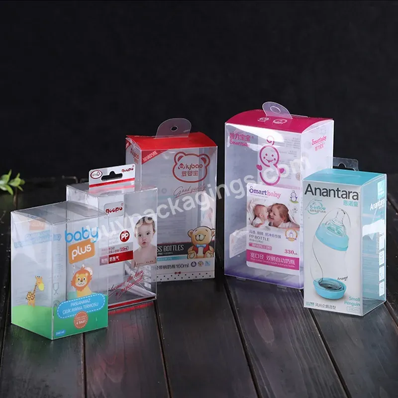 High Transparent Mini Moq Plastic Pvc Packaging Boxes Clear Pet Rpet Plastic Retail Packaging Box