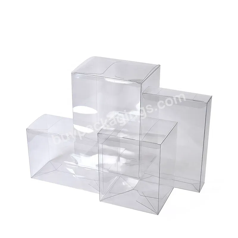 High Transparent Plastic Printed Pvc Box Display Packaging Folding Acetate Boxes Clear Vinyl Pvc Pet Rpet Packaging Box