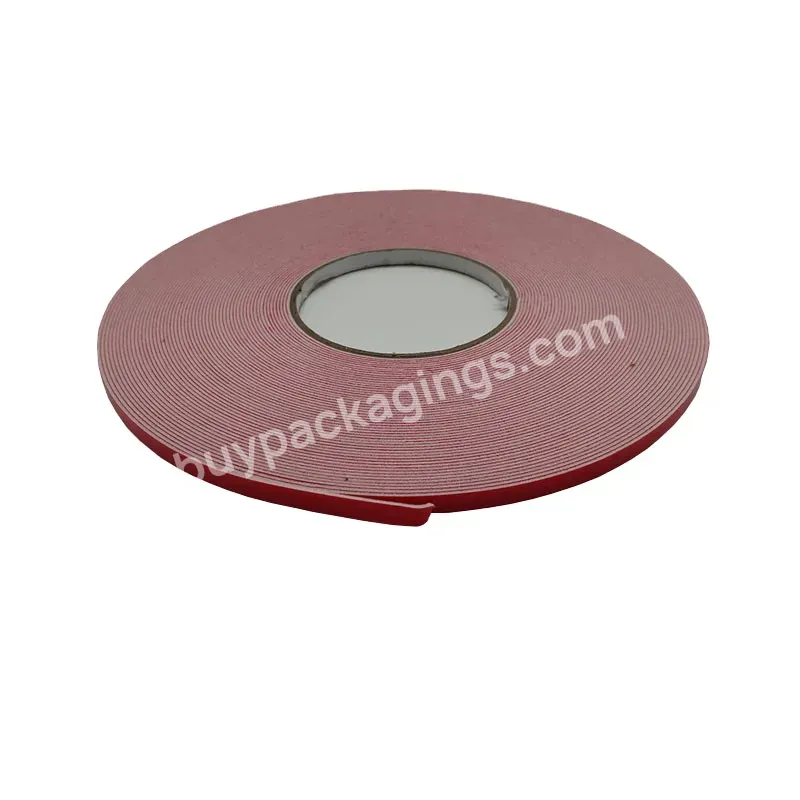 High Viscosity Double Side Tape Pe Foam Adhesive Polyethylene Red Membrane White Glue Tape