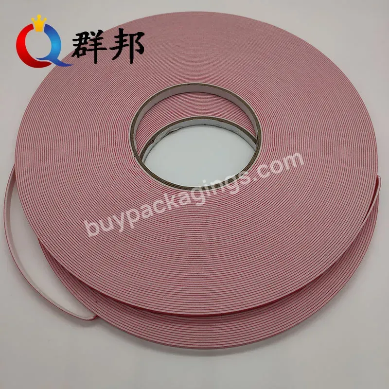 High Viscosity Double Side Tape Pe Foam Adhesive Polyethylene Red Membrane White Glue Tape