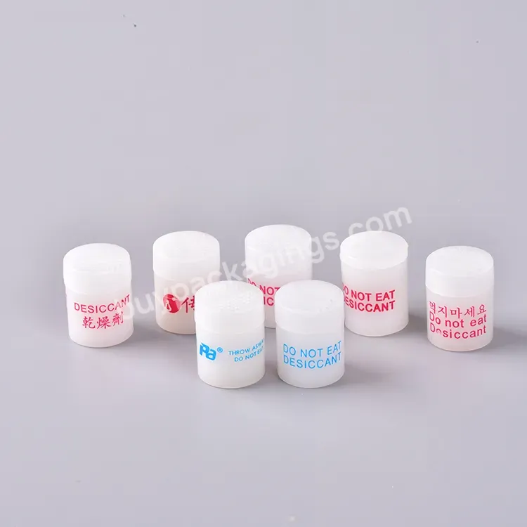 High Water Absorption Desiccant Moisture Absorber Plastic Silica Gel Canister Silica Gel Desiccant In Bottle