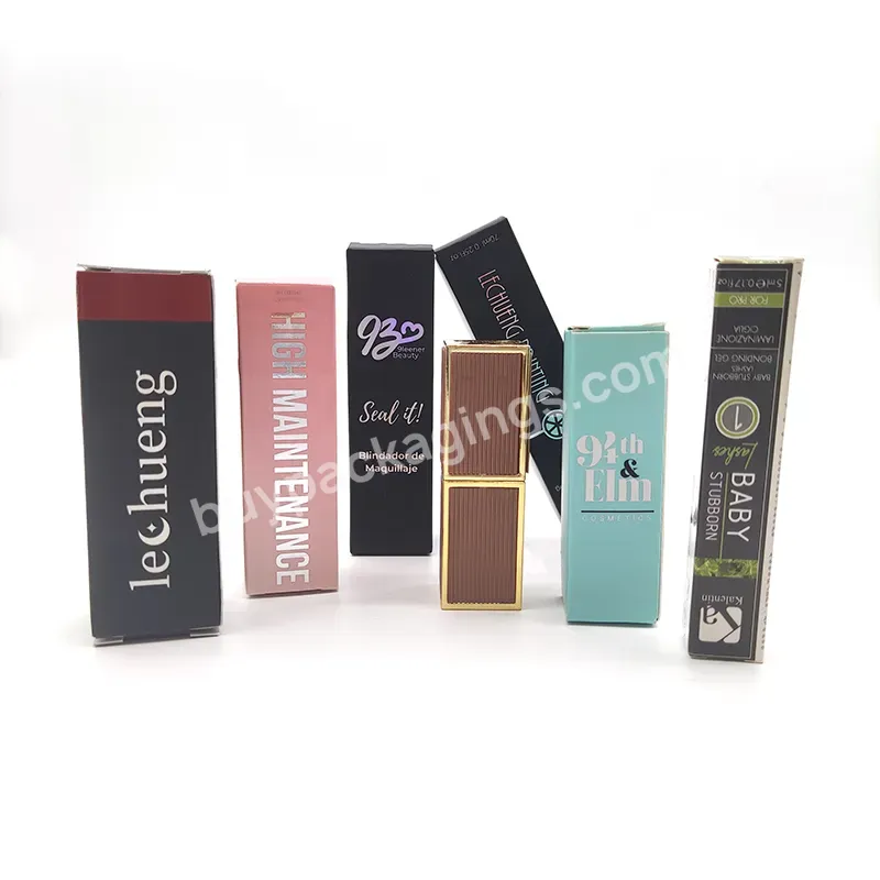 Hight Quality Hard Luxury Cosmetic Lipstick Lipgloss Paper Box Custom Design With Logo